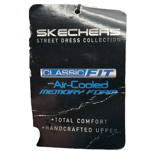 Skechers Men’s Classic Fit Slip-On Shoes Black 9.5 Air-Cooled Memory Foam Causal - Picture 8 of 16